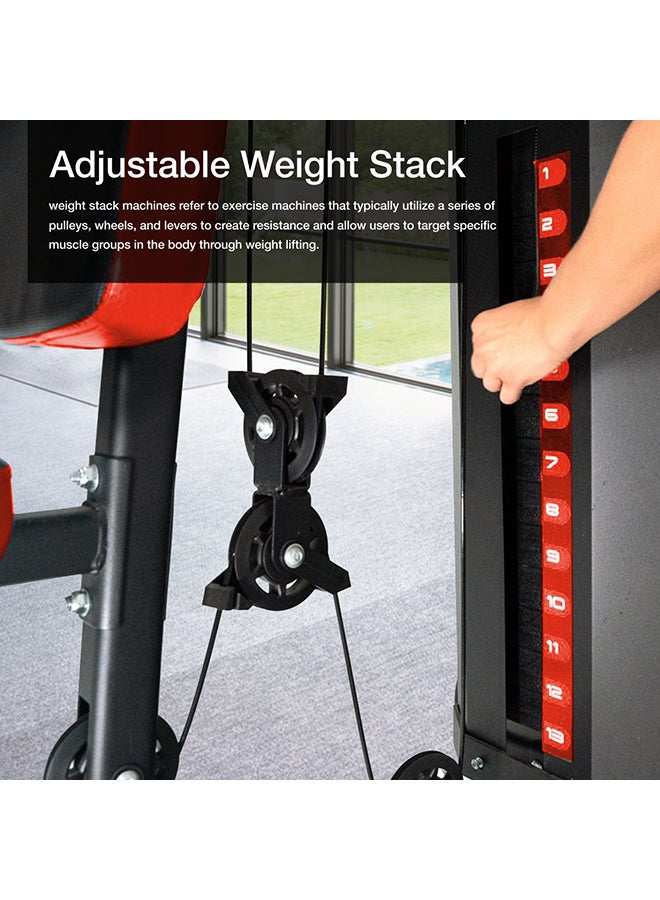 Sparnod Fitness - SHG-10000 Multifunctional Heavy-Duty Steel Frame Home Gym Station 106.7x104.1x45.9cm - Image 1