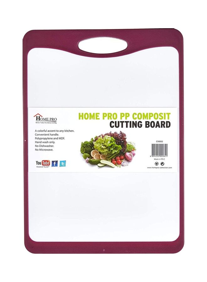 Home Pro Composite Chopping And Cutting Board white/red 25cm - Image 2