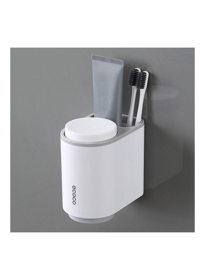 ecoco Magnetic Toothbrush Holder Grey/White 5.11x4.33x3.26inch - Image 3
