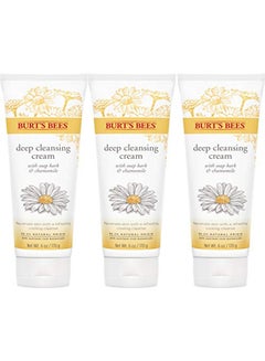 Burt's Bees Pack Of 3 Soap Bark And Chamomile Deep Cleansing Cream 