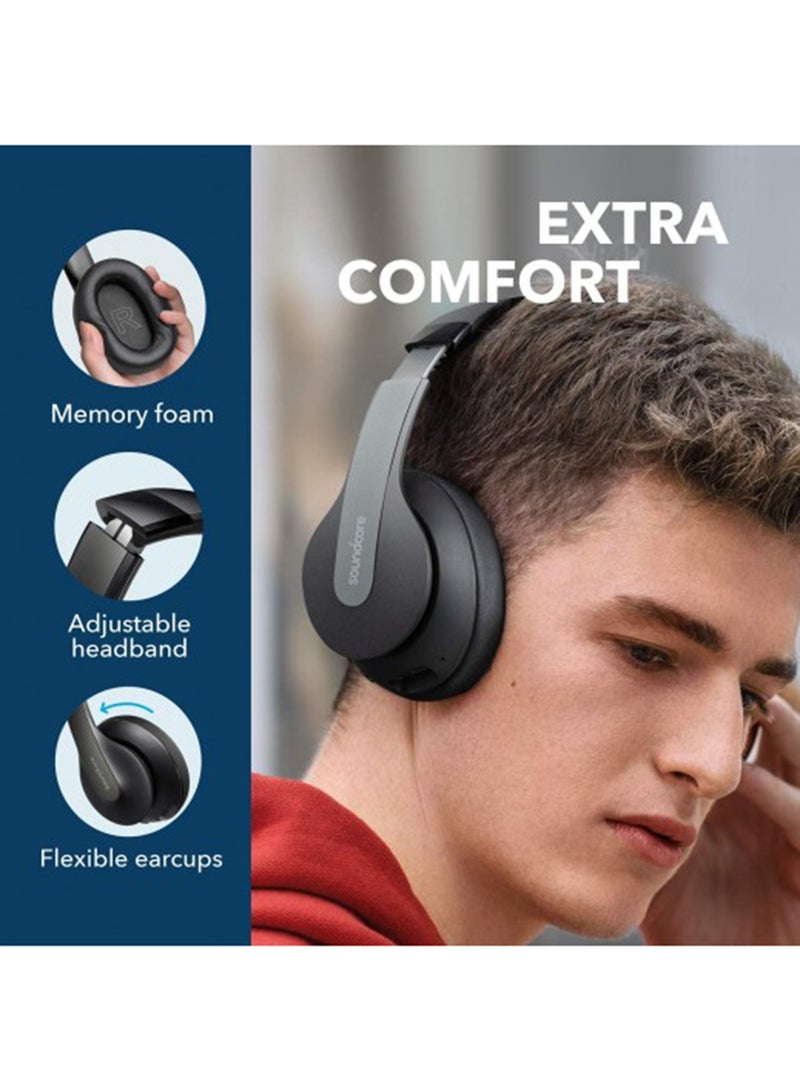Soundcore - Life Q10 Wireless Bluetooth Headphones Black - Image 1