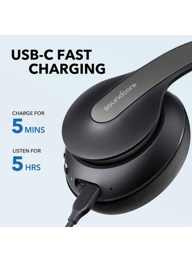 Soundcore - Life Q10 Wireless Bluetooth Headphones Black - Image 1
