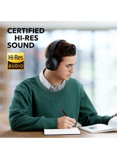 Soundcore Life 2 Neo Wireless Bluetooth Headphones, Over Ear, 60H Playtime, Fast Charging, High Bass, AUX Input, Foldable Black  - Image 2