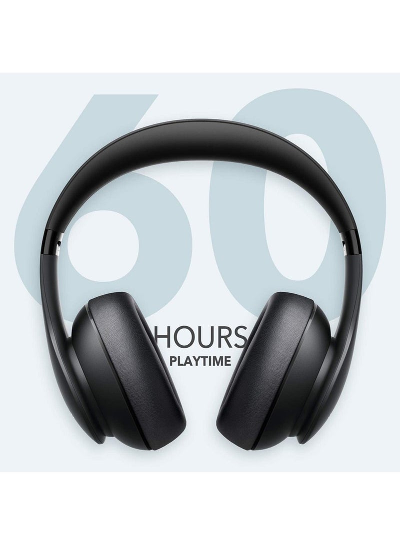 Soundcore Life 2 Neo Wireless Bluetooth Headphones, Over Ear, 60H Playtime, Fast Charging, High Bass, AUX Input, Foldable Black  - Image 3