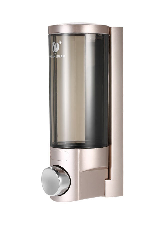 CHUANGDIAN Wall-Mounted Manual Soap Dispenser Champagne Gold/Black 300ml - Image 1