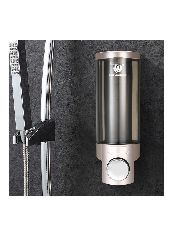 CHUANGDIAN Wall-Mounted Manual Soap Dispenser Champagne Gold/Black 300ml - Image 3