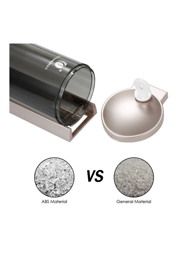 CHUANGDIAN Wall-Mounted Manual Soap Dispenser Champagne Gold/Black 300ml - Image 4