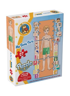 Fluffy Bear 27-Piece My Body Parts Puzzle Set, For Kids Mcm 
