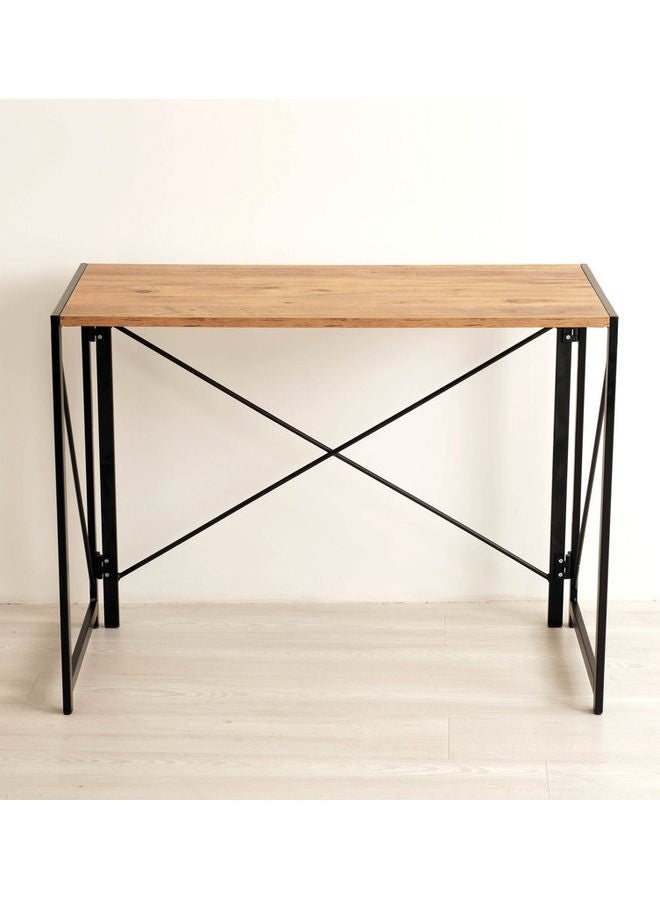 Home Style - Study Table Brown/Black 76.5x102.5.8cm - Image 1