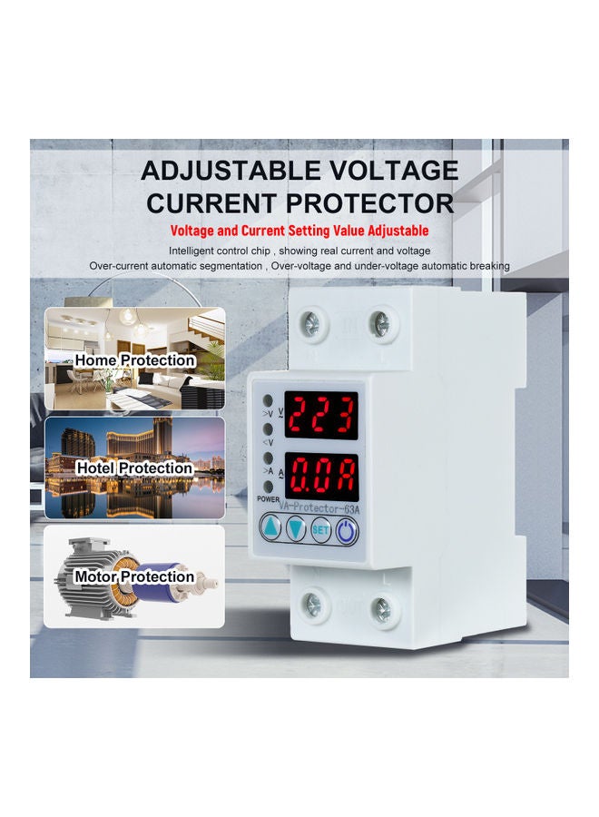 Generic - Adjustable Voltage Current Protector White - Image 1