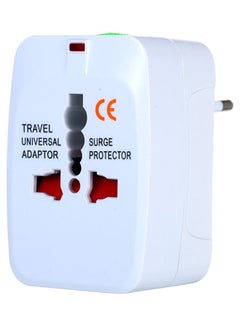 Universal Plug Worldwide Travel Adapter White