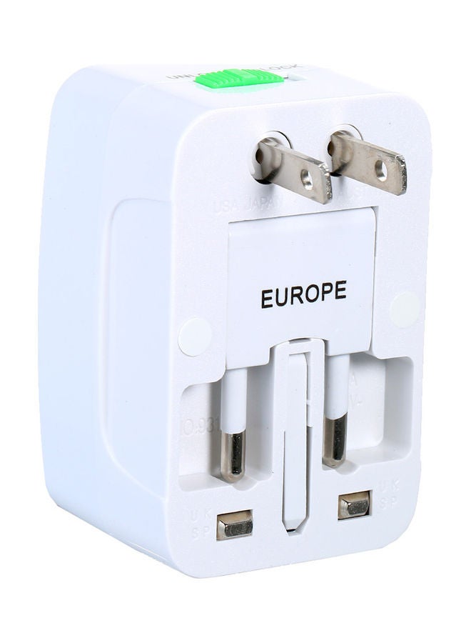Generic - Universal Plug Worldwide Travel Adapter White - Image 1