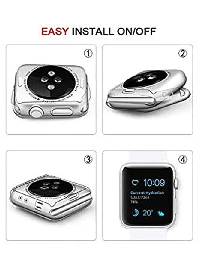 Ozone Silicone Gel Case Protector For Apple Watch Clear - Image 5