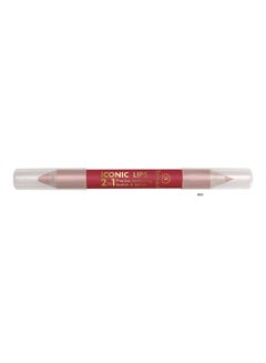 Iconic Lips 2 In 1 Lipstick And Lipliner Ruby Red - v1618320247/N46537303A_3