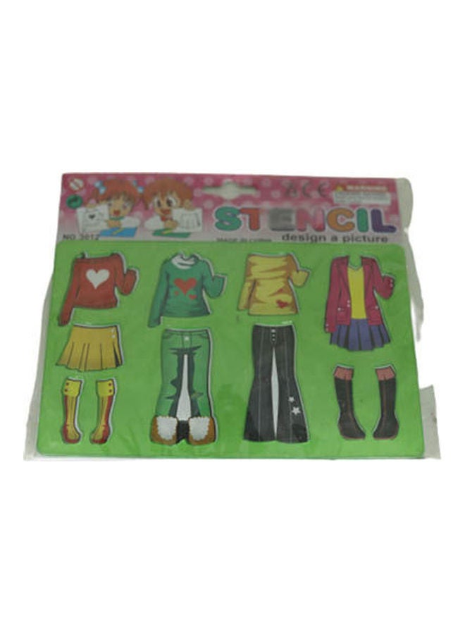 ​​Plastic Stencil For Drawing Shapes Multicolour