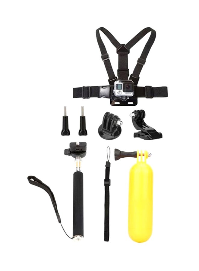 Ozone 8-In-1 Outdoor Sports Strap Accessories Kit Black/Yellow/Silver  - Image 1