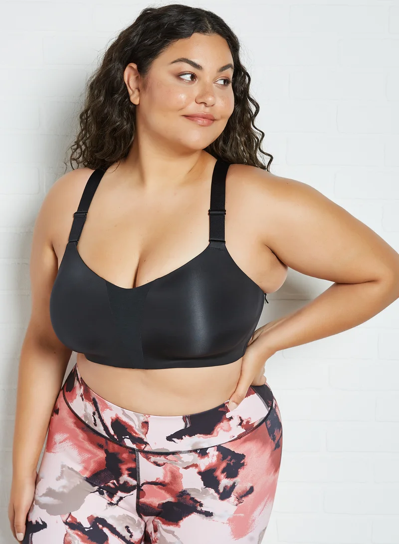 Nike Plus Size Dri-FIT Rival Underwire Sports Bra Black