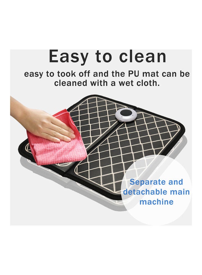 Foldable Foot Massager Black 31x3x31cm - Image 2
