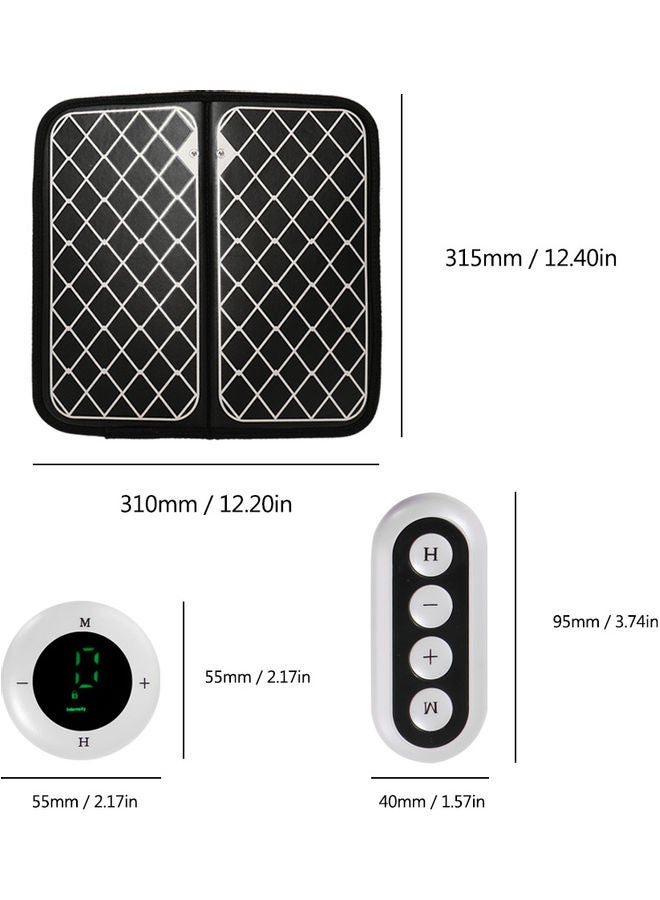 Foldable Foot Massager Black 31x3x31cm - Image 5