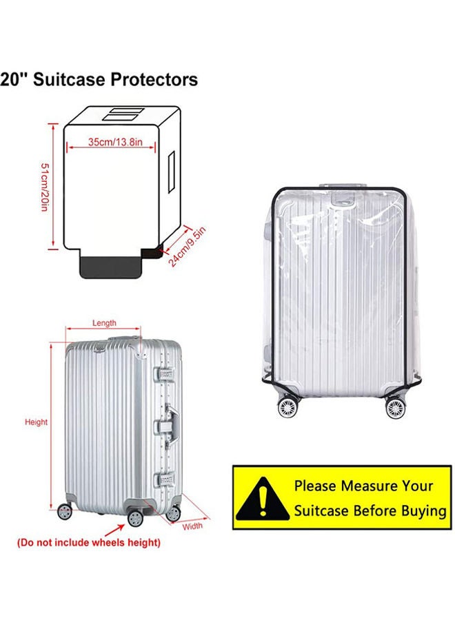 Generic Protective Waterproof Luggage Cover Clear  - Image 4