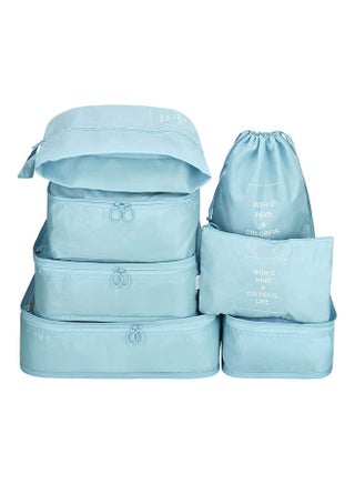 7-Piece Waterproof Luggage Set Blue - v1618323209/N46542606A_1