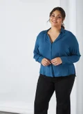 Violeta By Mango Dark Blue