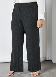 Plus Size Wide Leg Pants Dark Grey Vigore