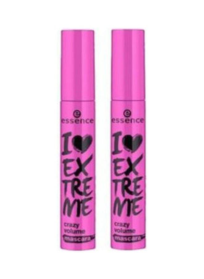Essence - I Love Extreme Crazy Volume Mascara - 2 Pcs Black - Image 1