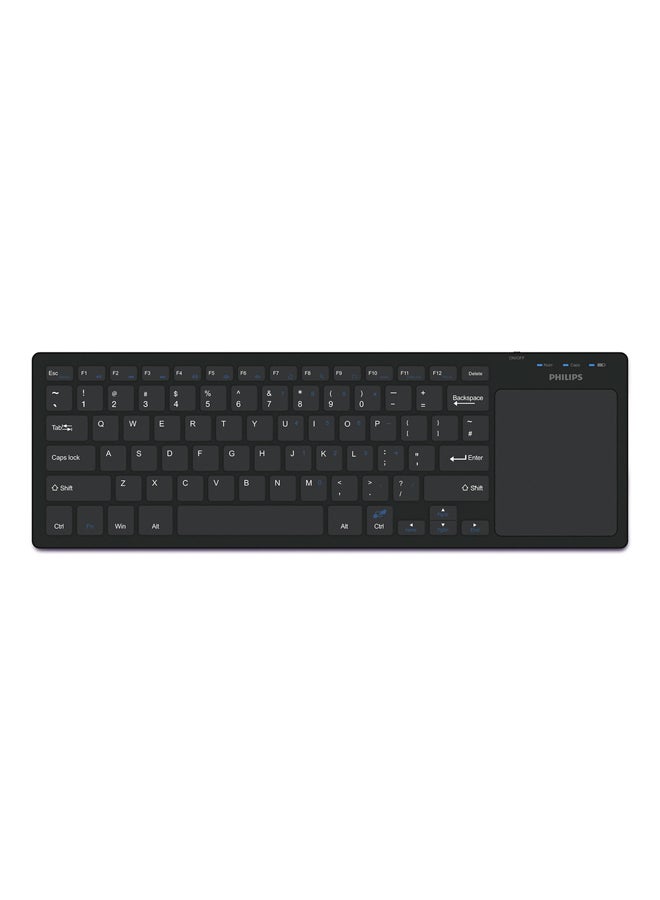 Philips - Wireless Keyboard With Touchpad Black - Image 1