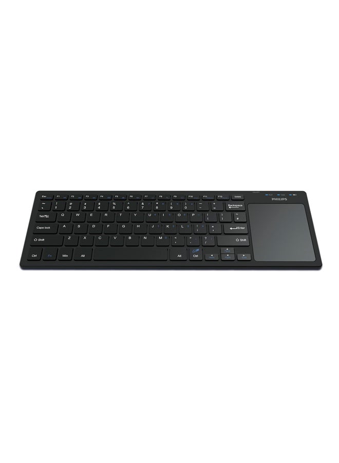 Philips - Wireless Keyboard With Touchpad Black - Image 1