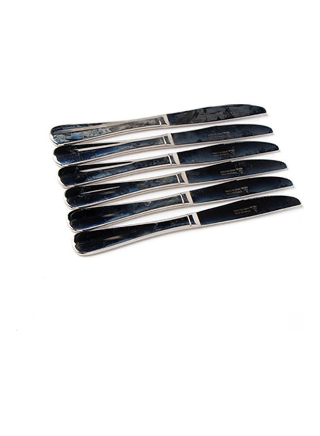 Squalo 6 Piece Elegant Table Knives Black 20cm  - Image 1