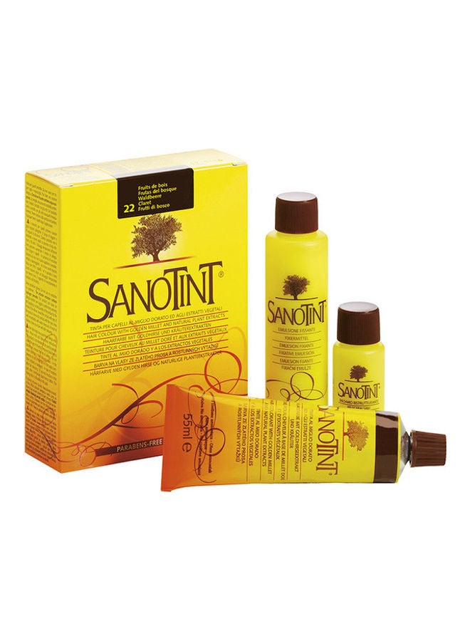 Sanotint Classic Italian Natural Permanent Hair Dye 22 Claret 125ml  - Image 1