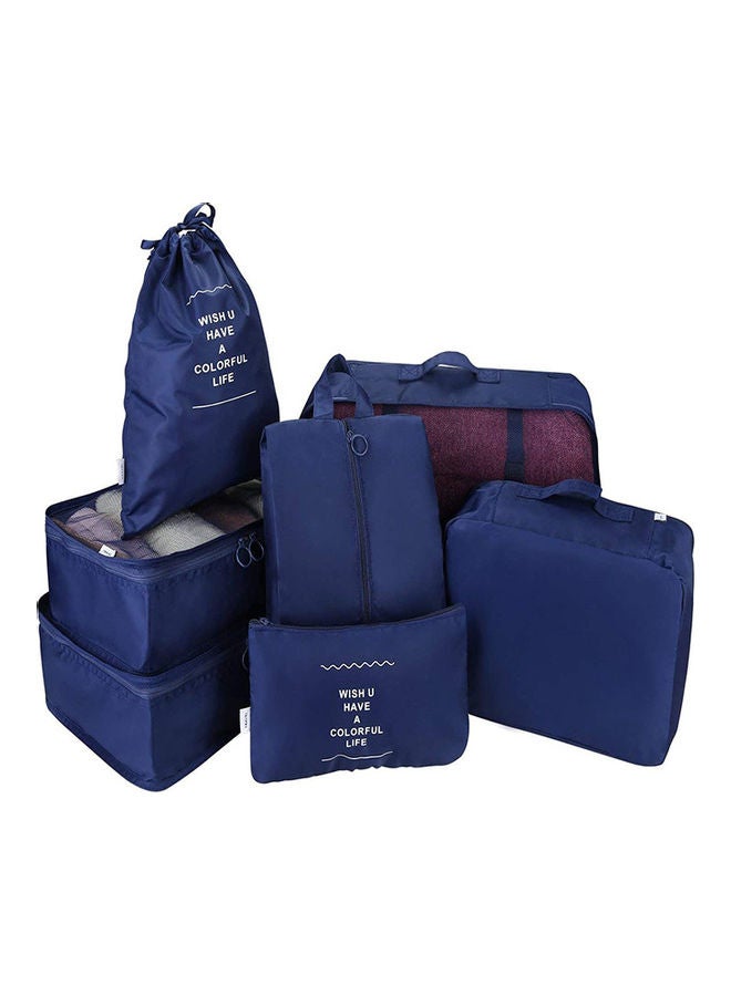 Generic - 7-Piece Waterproof Luggage Set Blue - Image 1