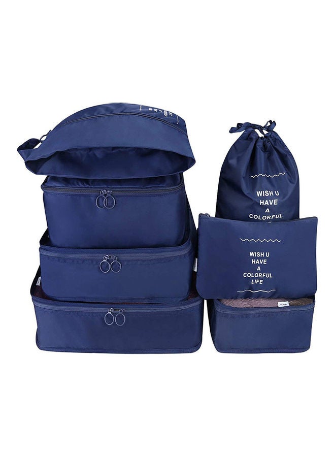 Generic - 7-Piece Waterproof Luggage Set Blue - Image 1