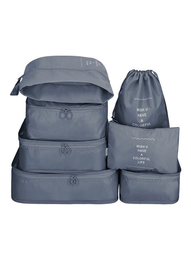Generic - 7-Piece Waterproof Luggage Set Grey - Image 1