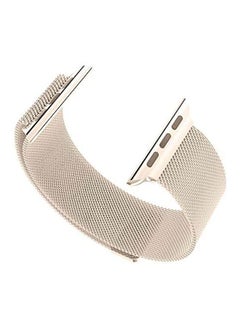 MARGOUN Milanese Loop Stainless Steel Band for Apple Watch 42/44/45mm Gold  - Image 5