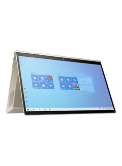 إتش بي لابتوب إنفي x360 2 في 1 بشاشة مقاس 13.3 بوصة ومعالج إنتل كور i7 1165G7 بذاكرة رام DDR4 سعة 8 جيجابايت وذاكرة داخلية 512 جيجابايت ومحرك أقراص SSD وبطاقة رسومات مدمجة الإنجليزية/العربية ذهبي شاحب  - Image 3