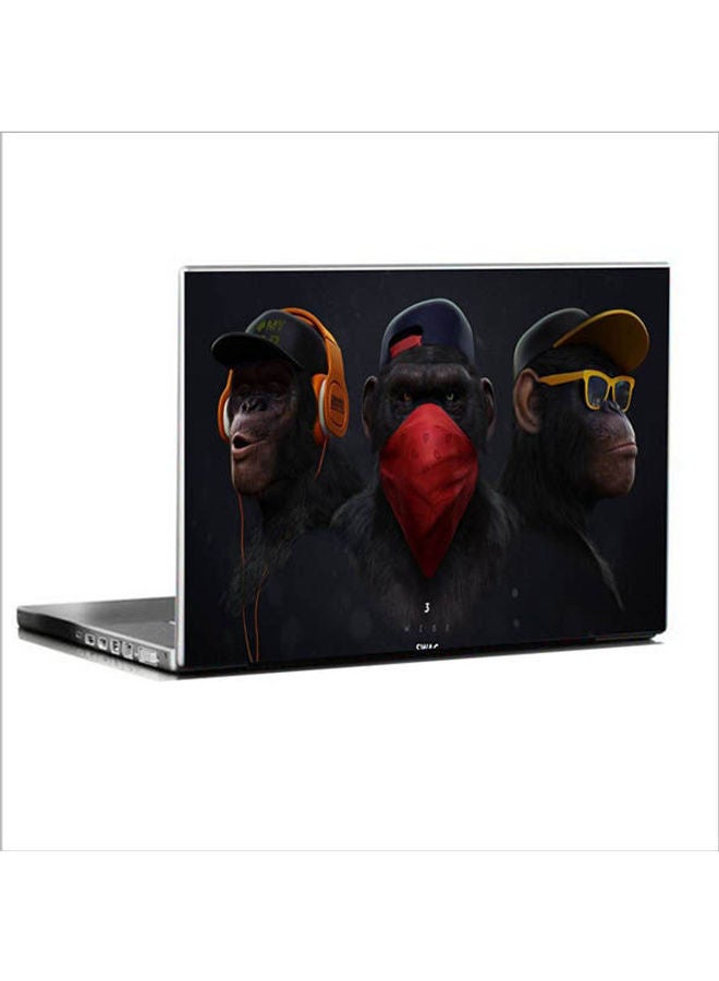 B.B Original Designs Printed Laptop Skin Multicolour