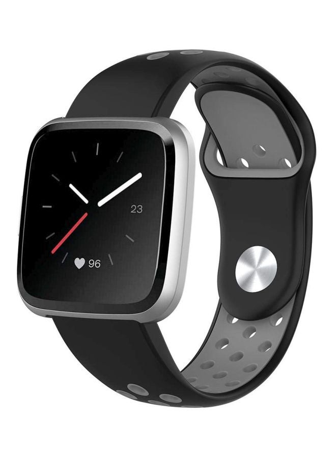 Voberry Replacement Band For Fitbit Versa Black/Grey - Image 3