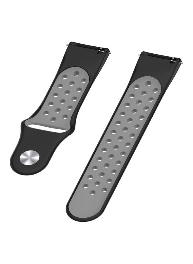 Voberry Replacement Band For Fitbit Versa Black/Grey - Image 4