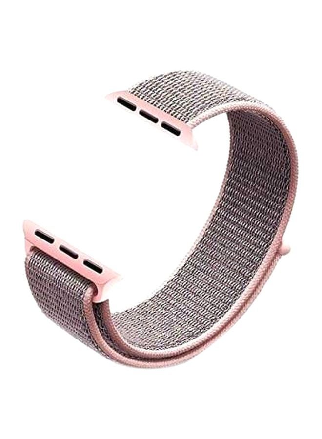 MARGOUN - Nylon Band for Apple Watch  49mm 45mm 44mm 42mm Compatible with iWatch Strap Series Ultra2/Ultra/8/7/6/5/4/3/2/1/SE/SE2 Rose Gold/Grey - Image 1