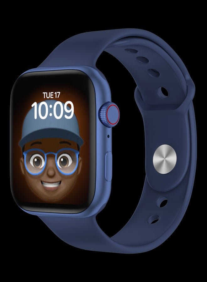 إي وورلد ساعة ذكية مُزودة بشاشة تعمل باللمس بطراز "FK88" من السلسلة 6 أزرق - Image 1