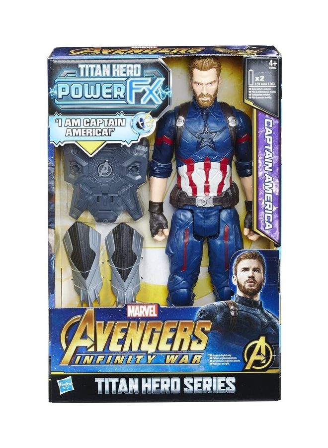 HASBRO - GAMING Marvel Avengers Titan Captain America Action Figure  - Image 1