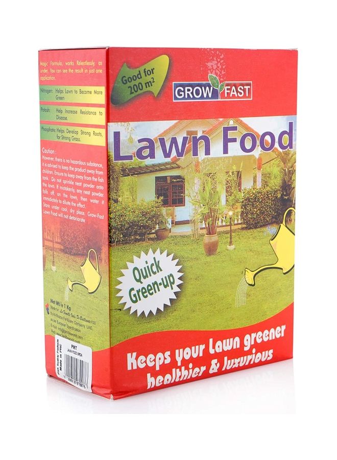 GROW FAST Lawn Food Brown 1kg  - Image 1