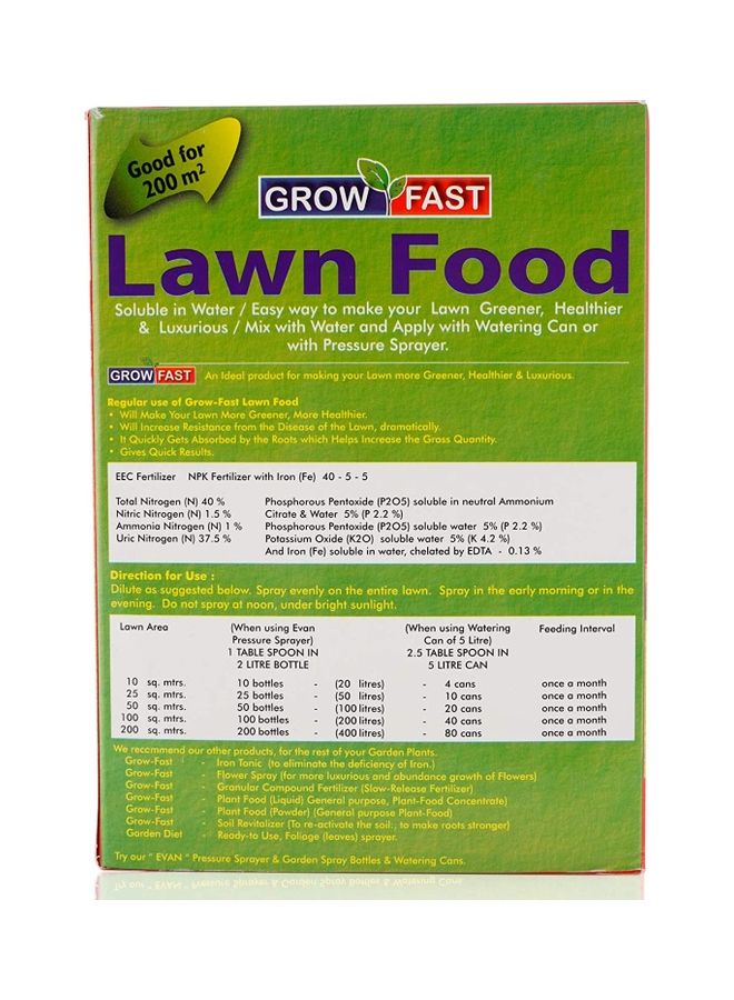 GROW FAST Lawn Food Brown 1kg  - Image 2