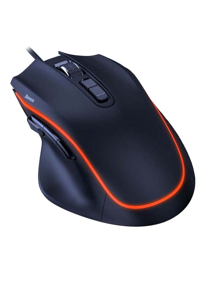 Baseus 9 Progammes Gaming Mouse Black/Orange  - Image 1
