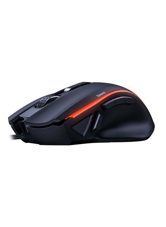 Baseus 9 Progammes Gaming Mouse Black/Orange  - Image 2