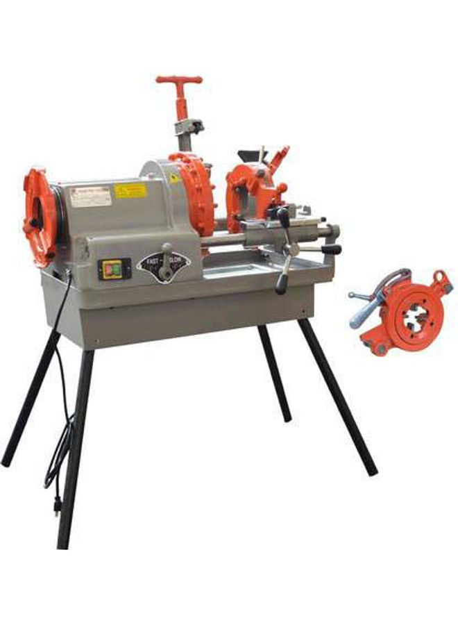 Automatic Pipe Threading Machine 1/2" To 4" BSPT Grey/Orange 100x67x64cm  - Image 1