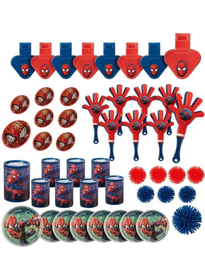 Amscan 48-Piece Spider-Man Webbed-Wonder Mega Mix Pack