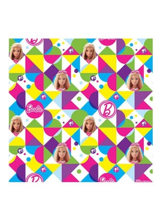 Barbie Sparkle Gift Wrap 8ft x 30in Gift Wrap for Birthday Party, Baby Shower and more Multicolour - v1618379443/N46547718A_1